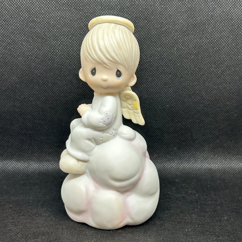 Precious Moments  “My Guardian Angel” music box featuring Brahms Lullaby